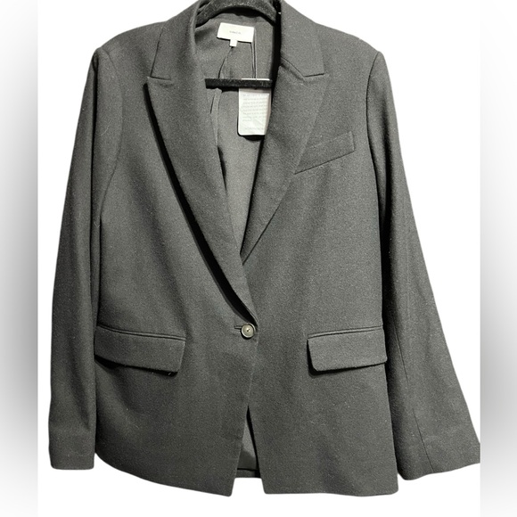 Vince Italian Brushed Flannel Wool Blazer - Picture 2 of 5